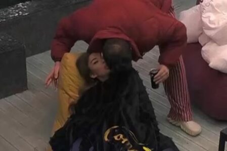 Bia dhe Kushtrimi shkëmbejnë puthje